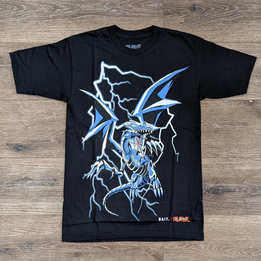 Bait x Yu Gi Oh Blue Eyes White Dragon Glow in the dark t-shirt - SIZE S